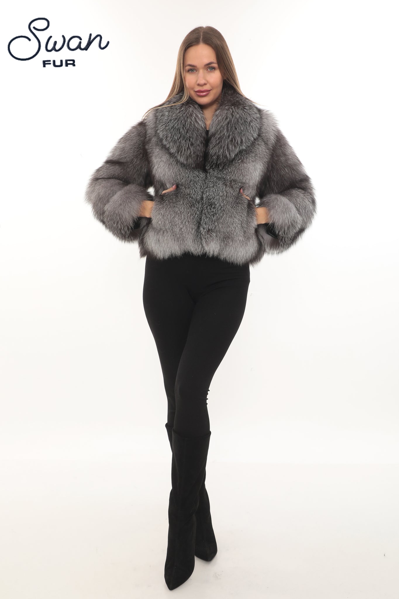 fur fox jacket Luxury Fox Fur Jacket Fox Fur Coat Jacket
