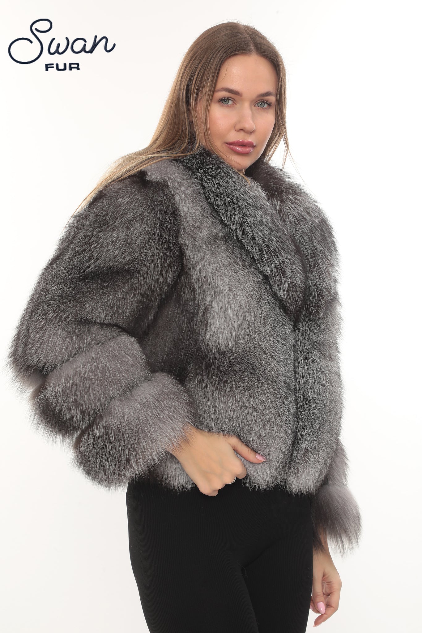 fur fox jacket Luxury Fox Fur Jacket Fox Fur Coat Jacket