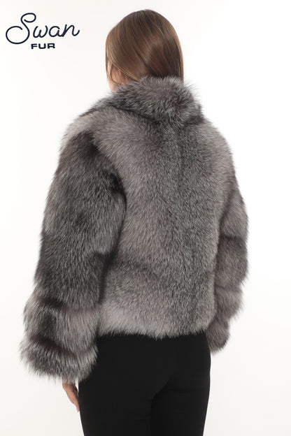 fur fox jacket Luxury Fox Fur Jacket Fox Fur Coat Jacket