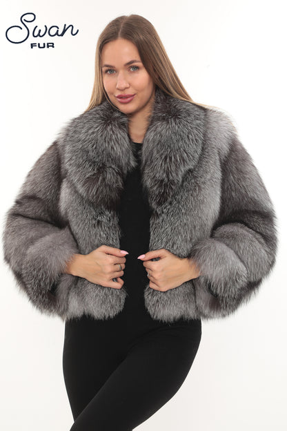fur fox jacket Luxury Fox Fur Jacket Fox Fur Coat Jacket