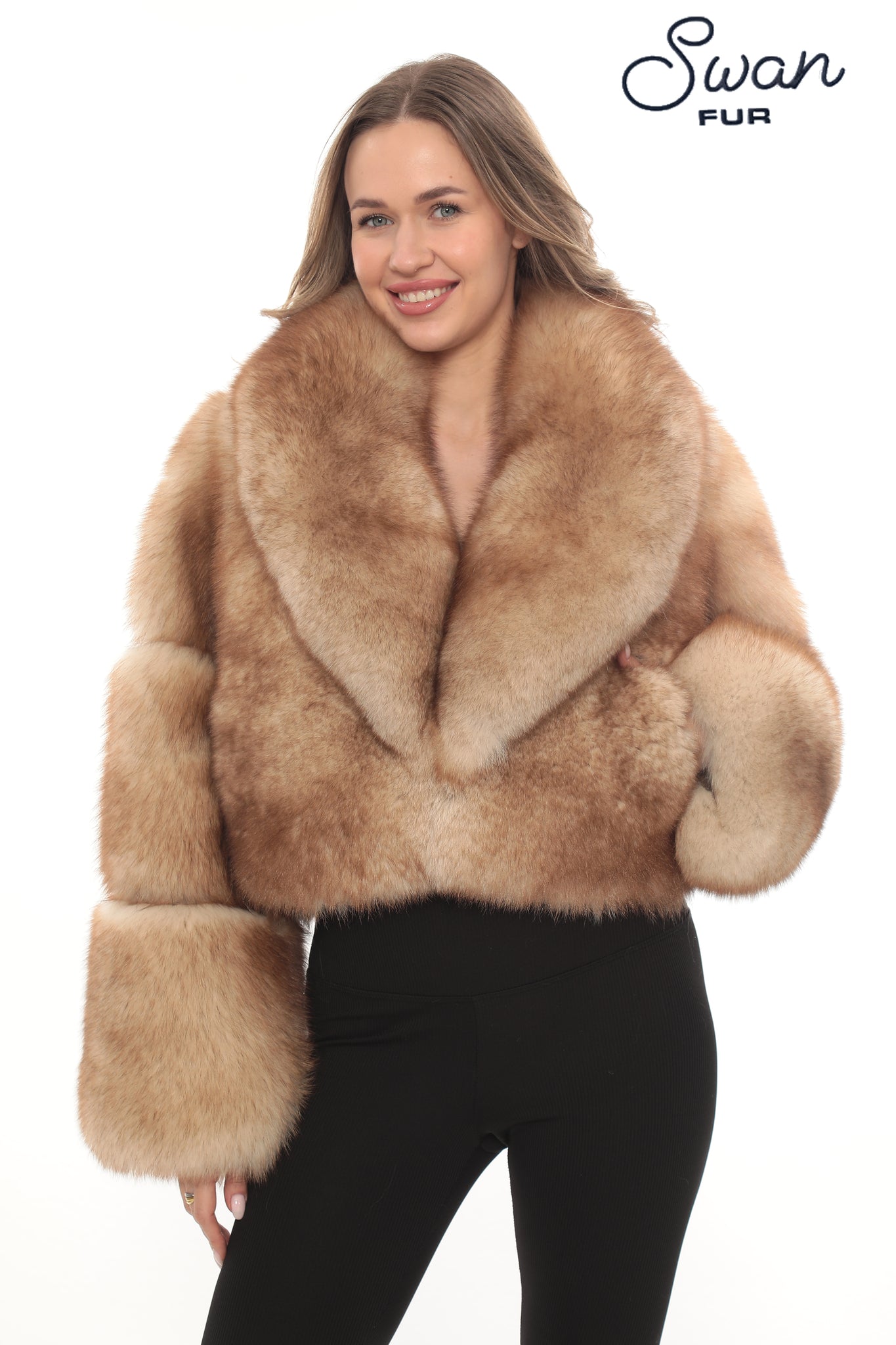 Natural Fox Fur Jacket