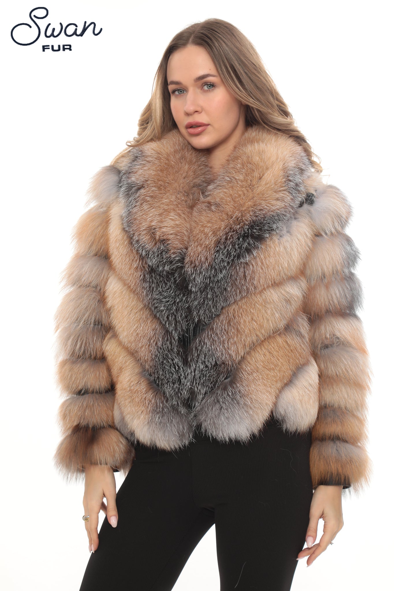 Frost Fox Fur Hooded Jacket