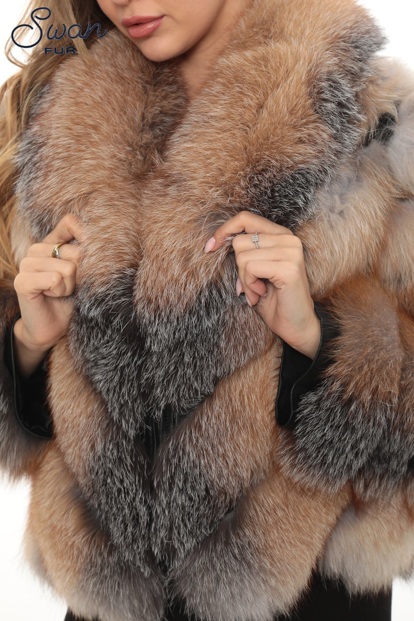 Frost Fox Fur Hooded Jacket